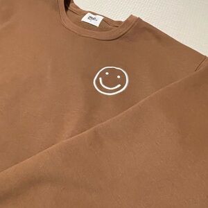 Thingsbetween Smiley Crew Happy Face Sweatshirt